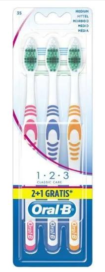 Image du produit Oral-B 1,2,3 Classic Care (Moyen, 3 x)
