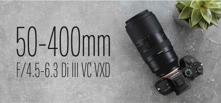 Actual product image Tamron AF 50-400mm F/4.5-6.3 Di III VC VXD (Sony E, APS-C / DX, full size)