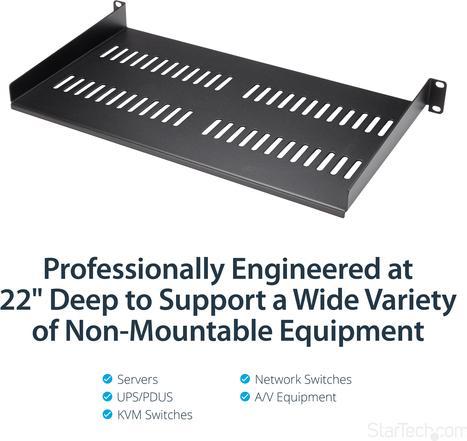 Image du produit StarTech étagère Pour Serveur Ventilée 1u St