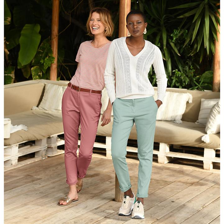 Produktbild La Redoute Collections Ledergürtel mit goldfarbener Schnalle (75)