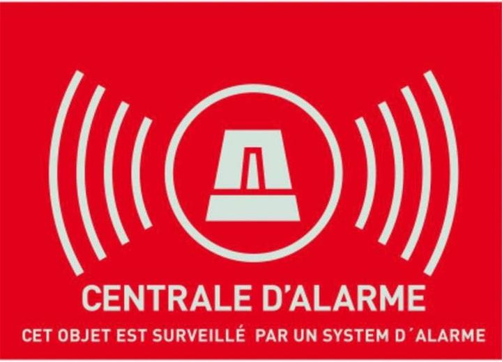 Image du produit Abus Autocollant d'avertissement "Système d'alarme", français