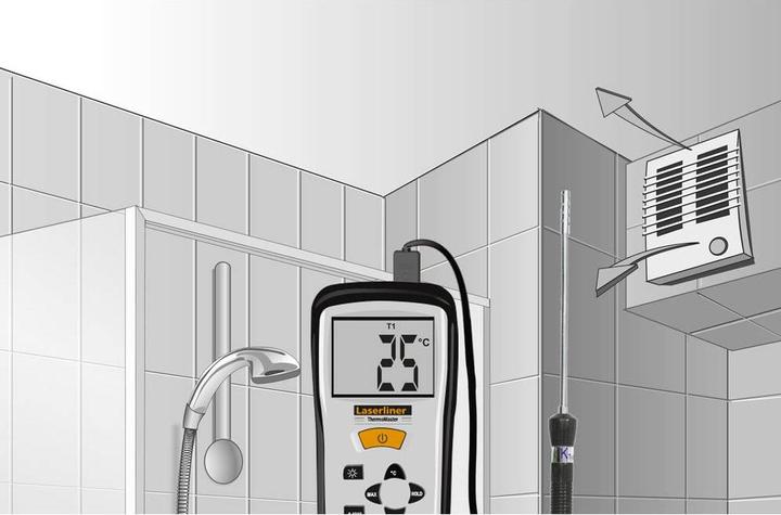 Actual product image Laserliner ThermoSensor Air temperature sensor -50 to 800 °C
