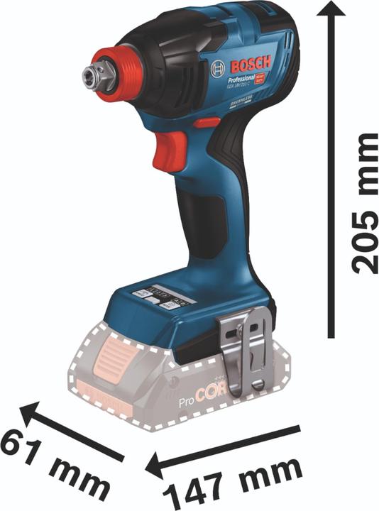 Actual product image Bosch Professional GDX 18V-210 C (Rechargeable battery operated)