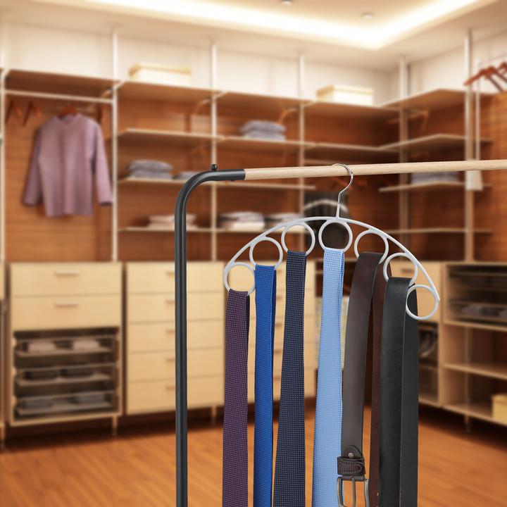 Actual product image Relaxdays Coat Hanger with Scarf Holder (1 x)