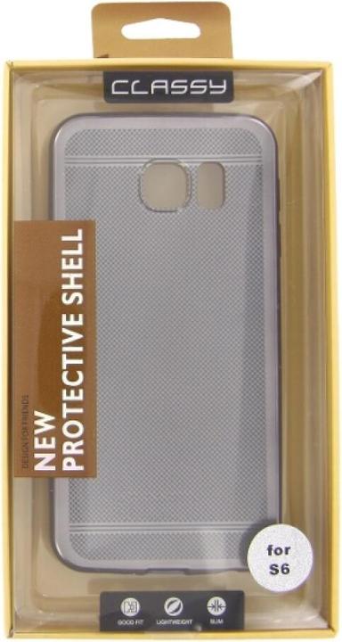 Actual product image NoName Silicone Case Classy Samsung Galaxy S6 grey (Samsung Galaxy S6)