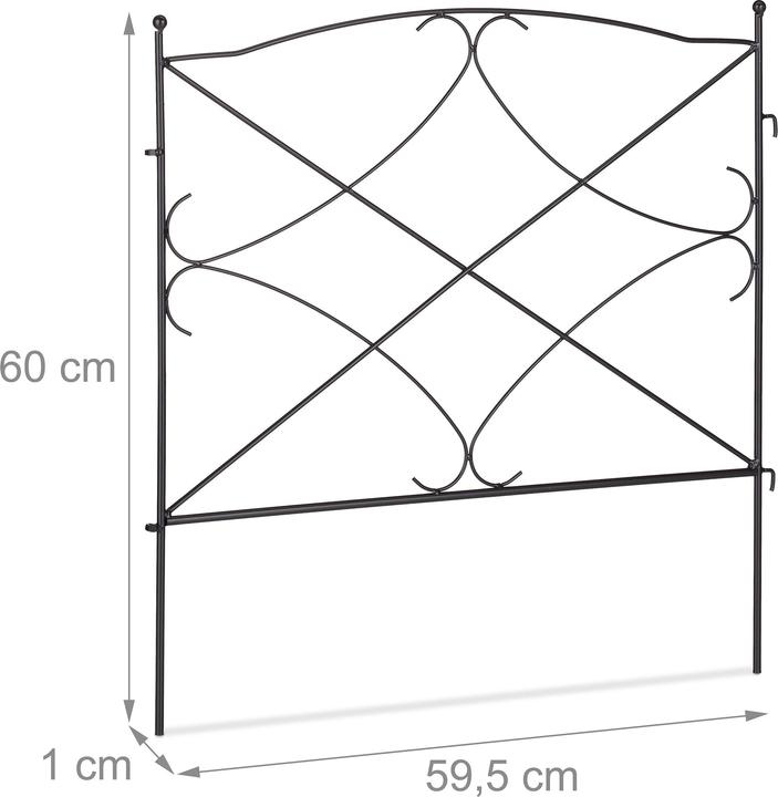 Actual product image Relaxdays 6x bed fence (1 cm)