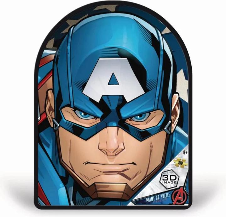 Actual product image Grandi Giochi PUB01000 Capitan America Marvel Avengers Captain Vertical lens puzzle with 300 pieces (300 pieces)