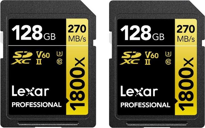 Lexar Professional (128 GB, SDXC, U3, UHS-II)