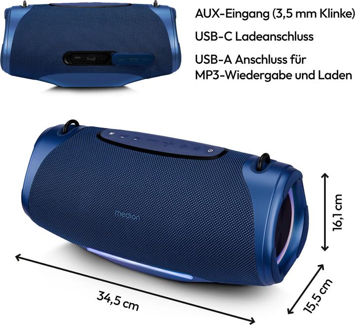 Image du produit Medion LIFE® P61762 Enceinte portable Bluetooth (47 h)