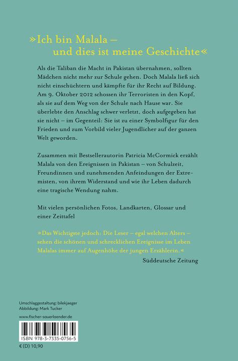 Produktbild Malala. Meine Geschichte (Deutsch, Patricia McCormick, Malala Yousafzai, Maren Illinger, 2023)