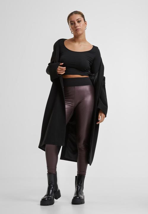 Actual product image Urban Classics Ladies Synthetic Leather High Waist Leggings (4XL)