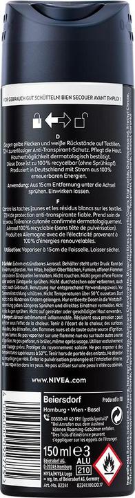 Produktbild NIVEA Multipack Black & White Invisible Original Spray (6 Stück) (Spray, 150 ml)
