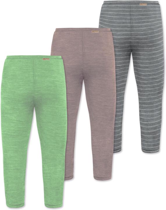 Produktbild Normani 3er Pack Baby Merino Unterhose mit Füssen - 9543 (92)
