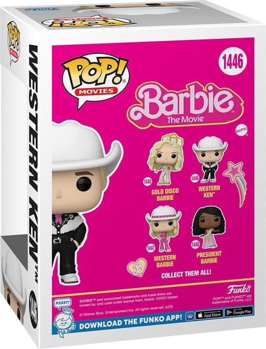 Actual product image Funko Barbie POP! Movies Vinyl figurine Cowboy Ken 9 cm
