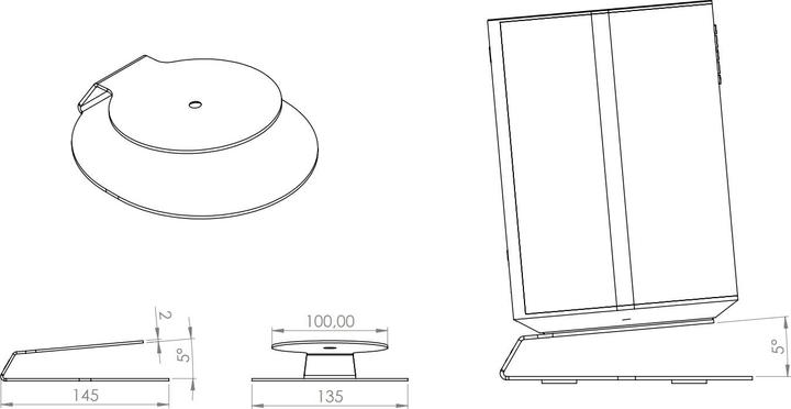 Immagine prodotto Cavus Tabella Piedi per Sonos Era 100 (1 pz., Cavalletto, Non mobile)
