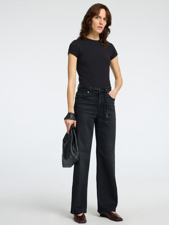 Actual product image Selected Femme Slim fit T-shirt with round neckline (L)