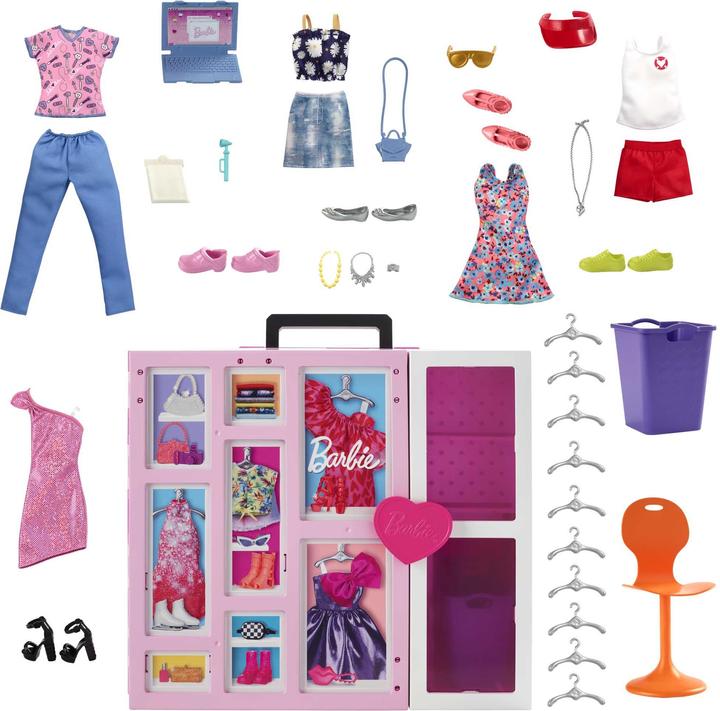 Image du produit Barbie Set de jeu Armoire de rêve