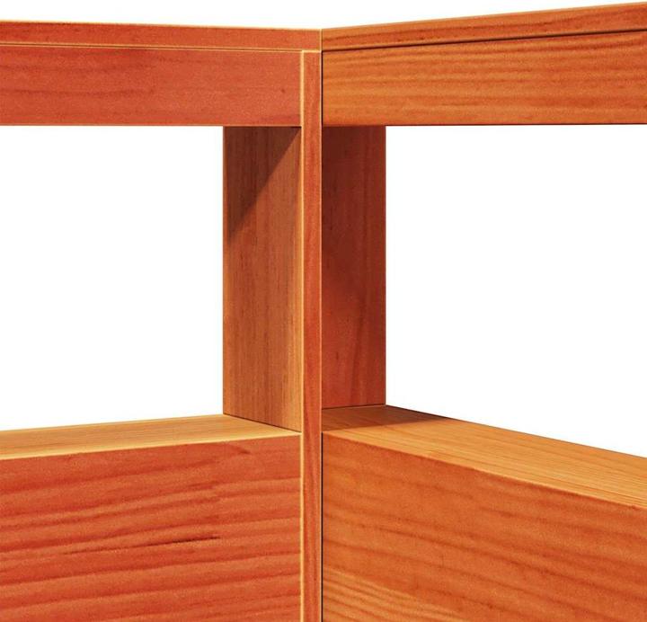 Immagine prodotto VidaXL Testiera con libreria a L in legno massiccio marrone cera da 75 cm