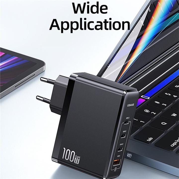 Actual product image Usams T50 Power Adapter (100 W)