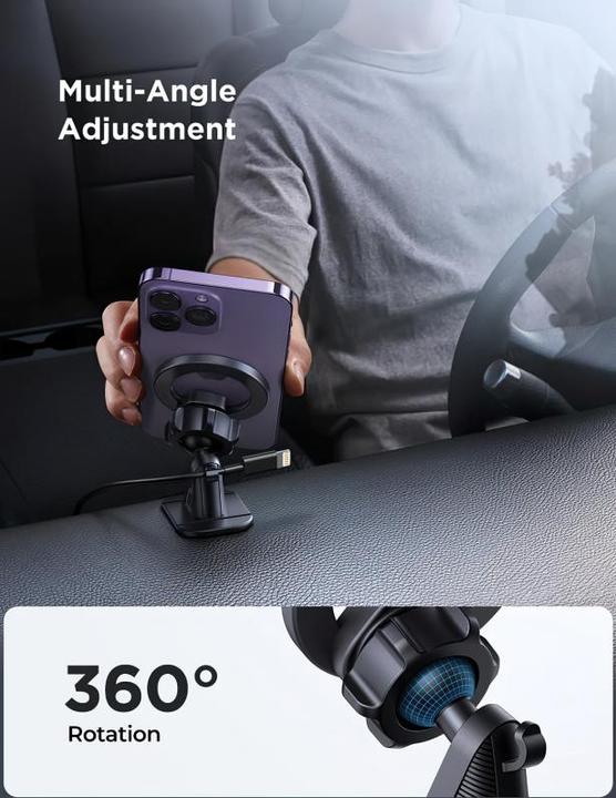 Actual product image Joyroom magnetic car holder for cockpit/dashboard black (JR-ZS376)