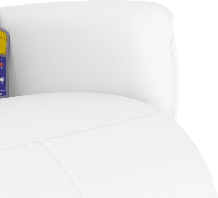 Produktbild VidaXL Massagesessel mit Fussteil Weiss Kunstleder,Farbe