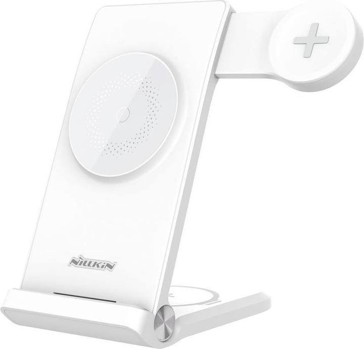 Immagine prodotto Nillkin Caricatore wireless PowerTrio 3in1 MagSafe per Samsung Watch Bianco