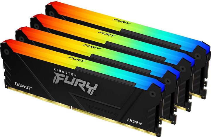 Actual product image Kingston FURY Beast (4 x 16GB, 3600 MHz, DDR4-RAM, DIMM)