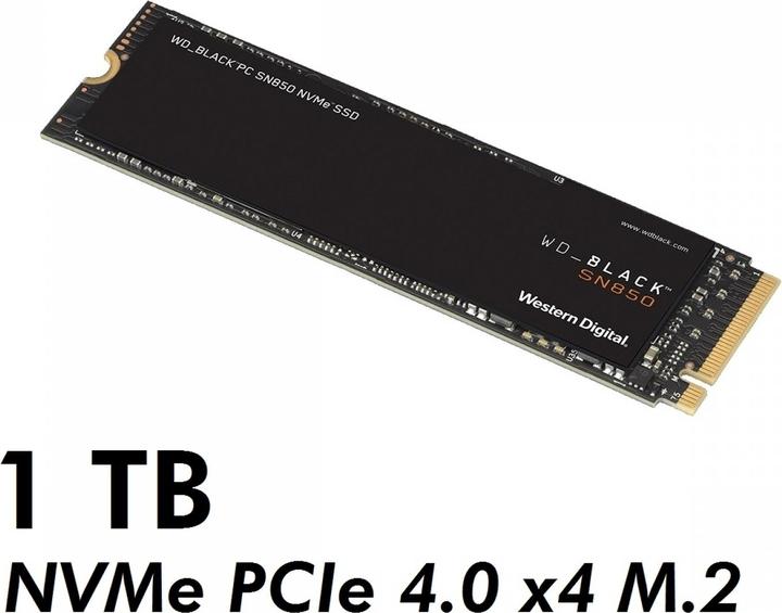 Productafbeelding WD Zwart SN850 (1000 GB, M.2 2280)