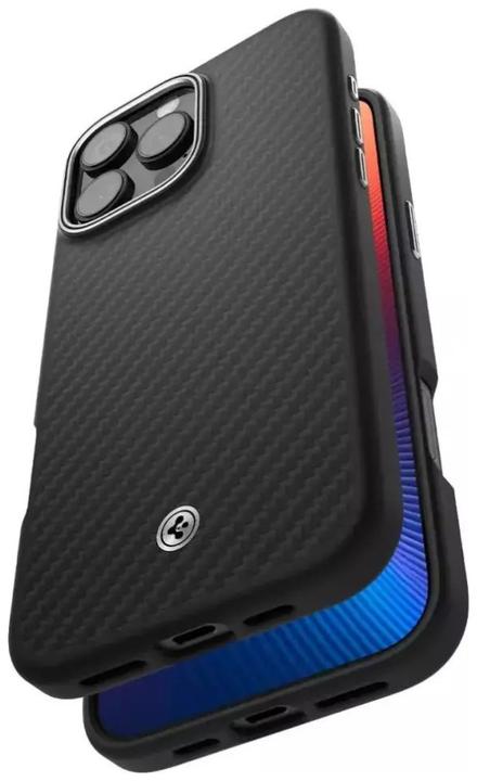 Produktbild Spigen Enzo Aramid Mag Magsafe Hülle für iPhone 16 Pro Max 6,9" schwarz/natur (Apple iPhone 16 Pro Max)