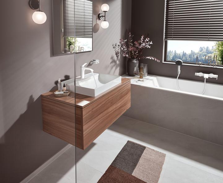 Image du produit hansgrohe VIVENIS 110 Mélangeur de lavabo, avec vidage, blanc mat
