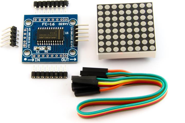 Produktbild Purecrea 8x8 LED Dot Matrix Rot mit MAX7219 SMD