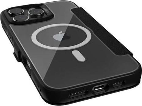 Actual product image Raptic iPhone 16 Pro - Urban Folio schwarz - Outdoor Flip Etui mit Magsafe funktion (Apple iPhone 16 Pro)