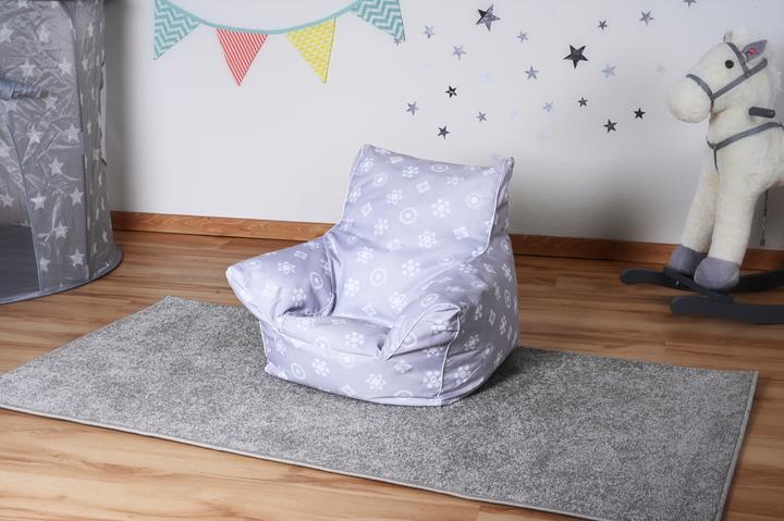 Actual product image Knorrtoys Children's beanbag - "Royal grey" (Child armchair)