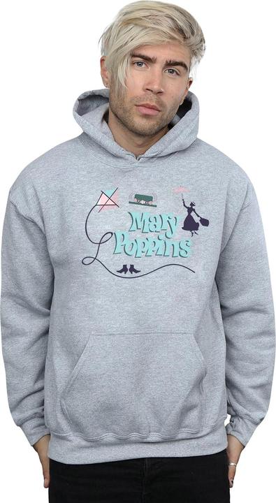 Immagine prodotto Disney Mary Poppins Logo Felpa con Cappuccio Uomo (XL)