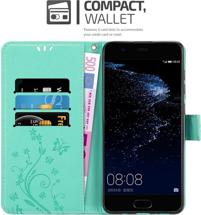 Productafbeelding Cadorabo Bloemen Boekomslag (Huawei P10 Plus)