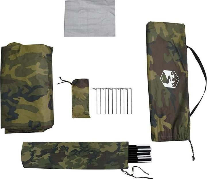 Actual product image VidaXL Shower tent camouflage waterproof (3.70 kg)