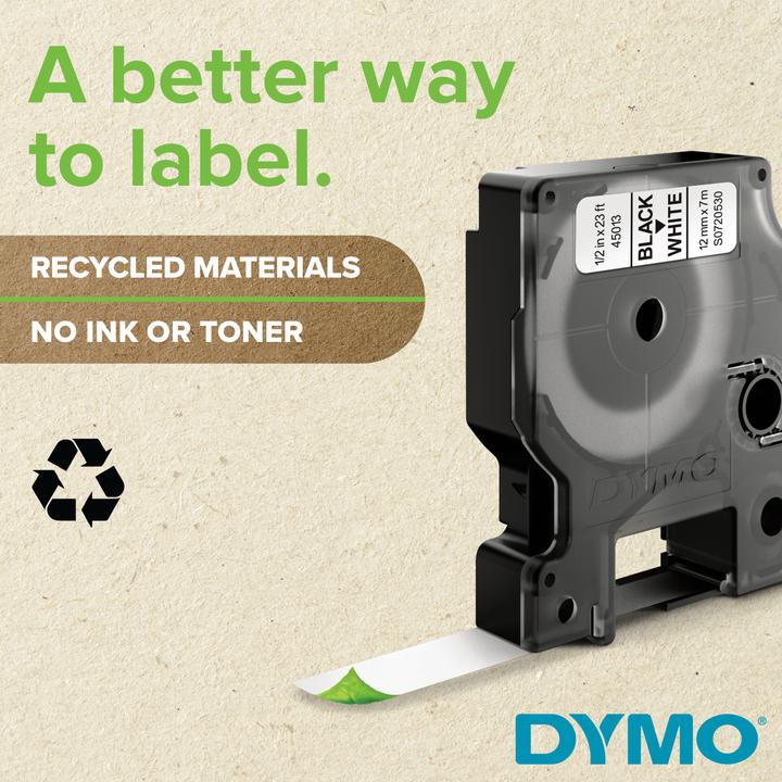 Actual product image Dymo S0720830 Standard tape (1.90 cm, White)
