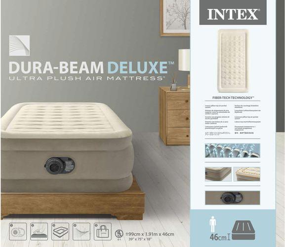 Actual product image Intex Dura-Beam Deluxe Ultra Plush Queen (100 x 190 cm)