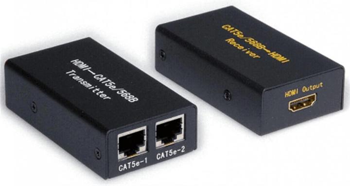 Actual product image Value HDMI extender via TP cable to 25m, 2K (0.08 m, HDMI)
