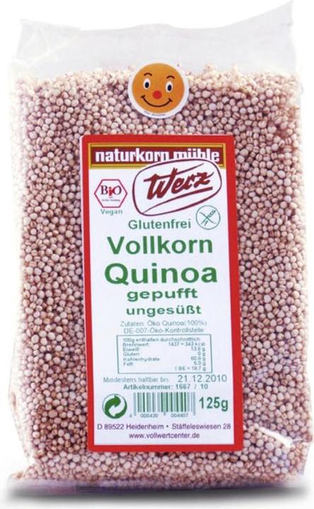 Produktbild Werz Vollkorn Quinoa gepufft ungesüsst Bio (500 g)