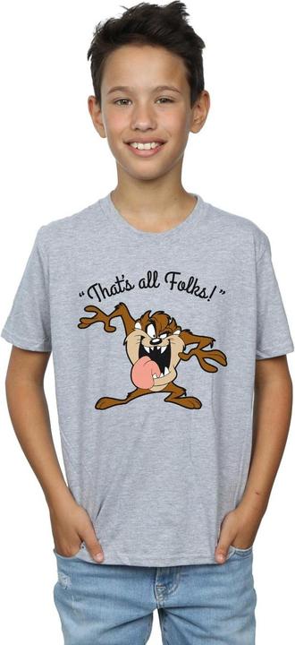 Immagine prodotto Looney Tunes Taz That's All Folks Maglietta Ragazzi (152, 158)