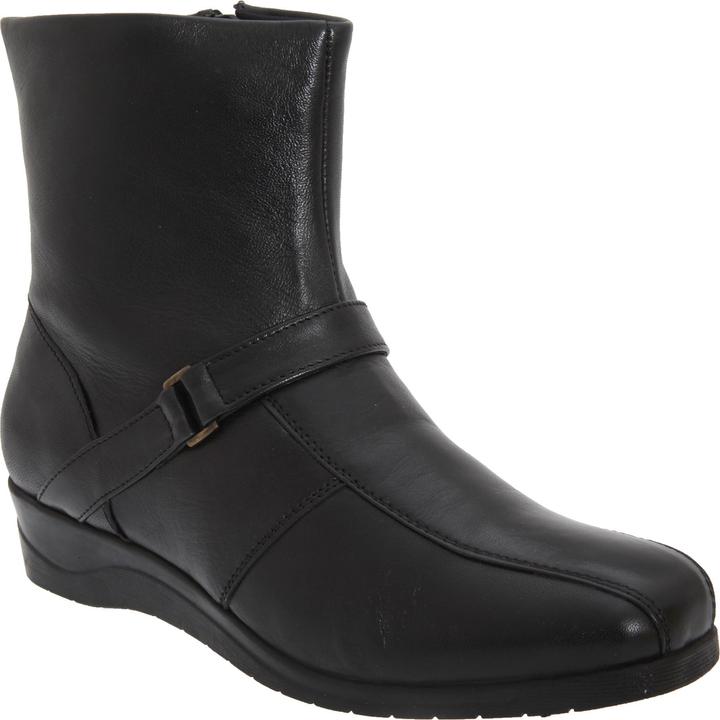 Mod Comfys Leder Stiefeletten mit Reissverschluss