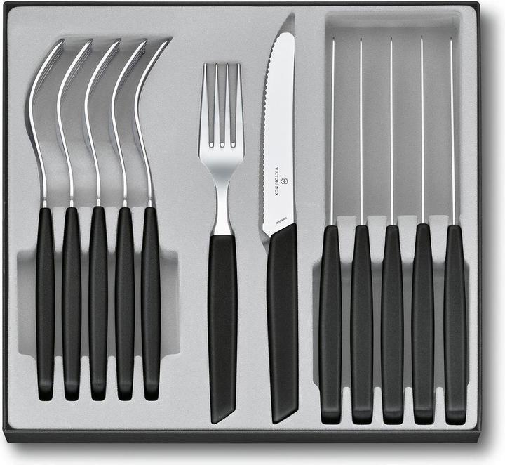 Produktbild Victorinox Besteck-Set Swiss Modern 12-teilig, Schwarz (12 Stück, Besteck Set)