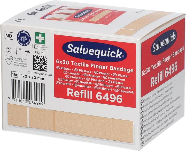 Immagine prodotto Salvequick Ricarica di benda elastica per dita 6496 (Accessori per kit di primo soccorso)