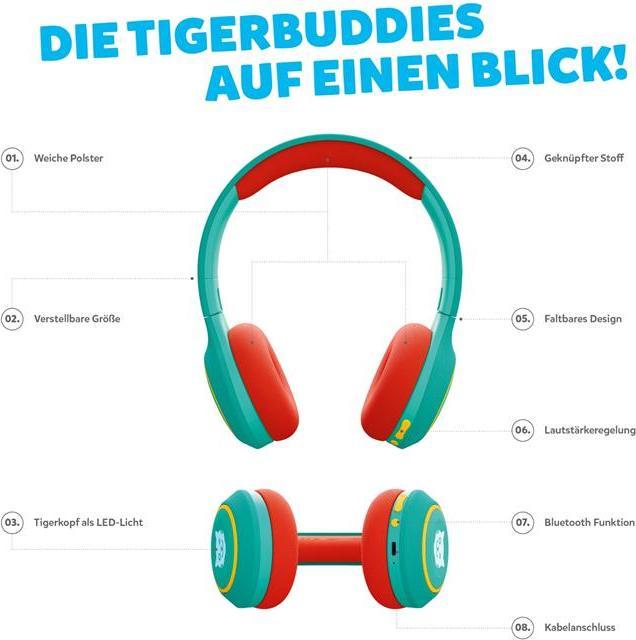 Actual product image Tigermedia Tigerbuddies Headphones (English, German, French, Italian)
