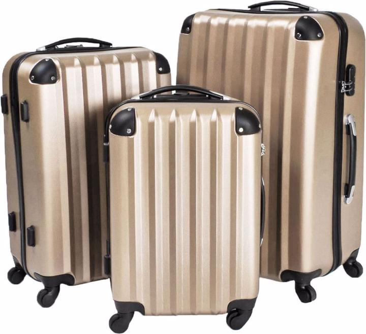 Image du produit tectake Set de 3 Valises (95 l, M (50 - 90l), L (90 - 115l))