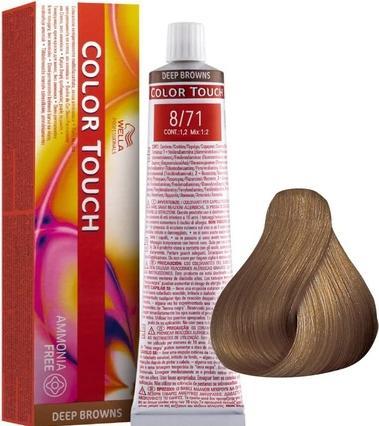 Actual product image Wella Color Touch Deep Browns (8/71 Light blonde brown-ash)