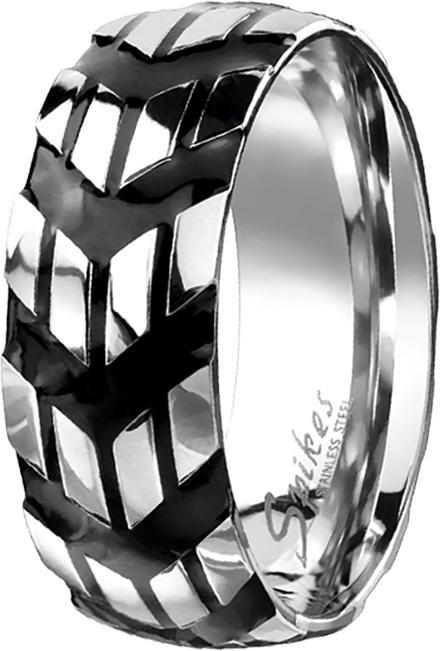 Image du produit Star Piercing Bague argent motif angulaire (Acier chirurgical 316L, sans laiton)