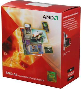 Productafbeelding AMD A4-3400 Apu, 2c/2t (FM1, 2.70 GHz, 2 -Core)