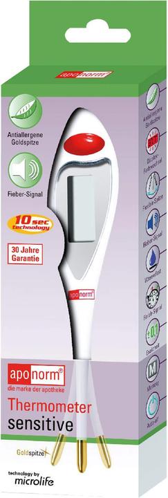 Actual product image Aponorm Stick thermometer sensitive, 1 pc. Clinical thermometer